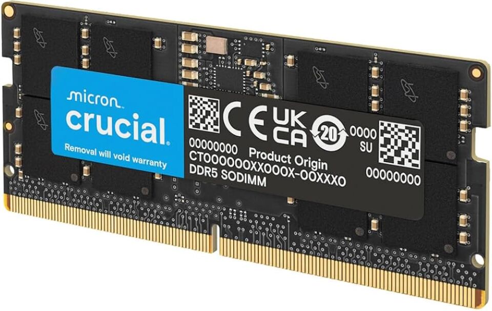 Crucial 32GB 5600 MHz CL46 DDR5 Notebook Ram