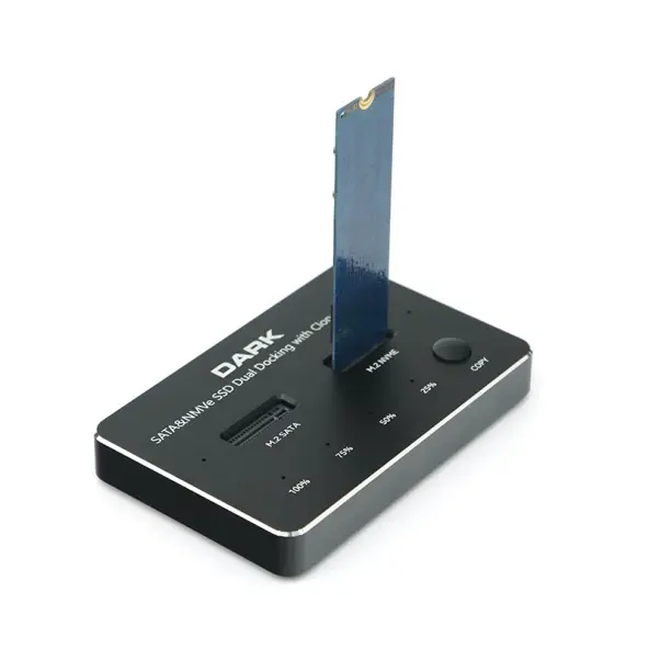 Dark M2 SSD Clone Docking Station