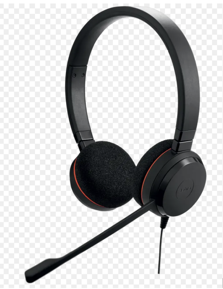 Jabra Evolve 20 SE Duo MS USB Office Kulaklık - Siyah