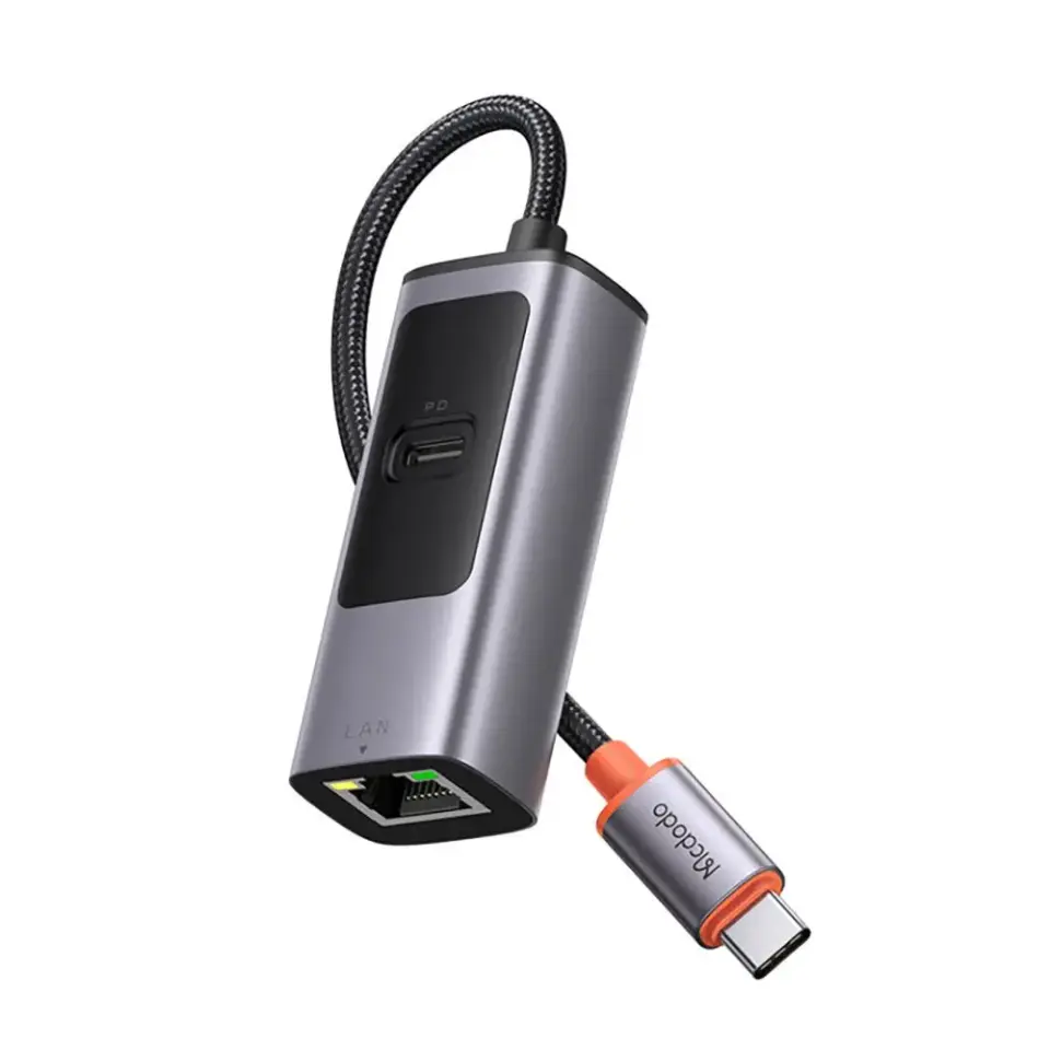 Mcdodo 2 in 1 100W PD + Lan Port Type-C Dönüştürücü