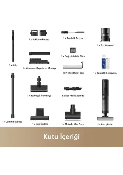Dreame H12 Dual Islak Kuru Şarjlı Dikey Süpürge