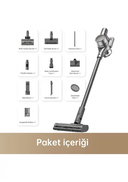 Dreame R20 Şarjlı Dikey Süpürge