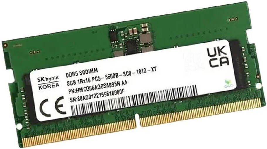 Sk Hynix 8GB DDR5 5600MHz SODIMM Notebook Ram