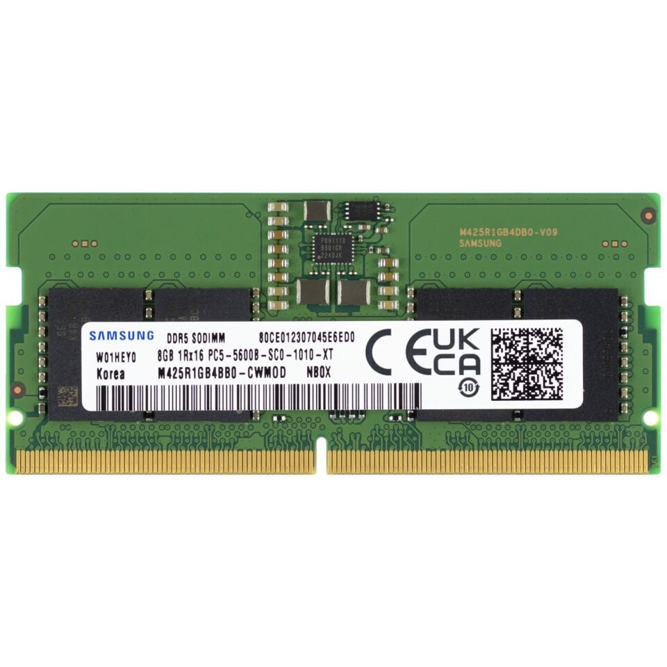 Samsung 8GB 5600MHz DDR5 SODIMM Notebook Ram