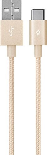 Ttec AlumiCable 1.2 m USB to Type-C Şarj Kablosu - Altın