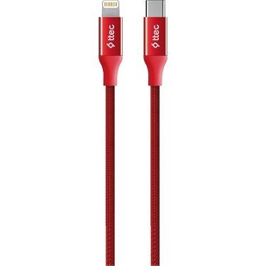 Ttec AlumiCable 1.5 m Type-C to Lightning Şarj Kablosu - Kırmızı